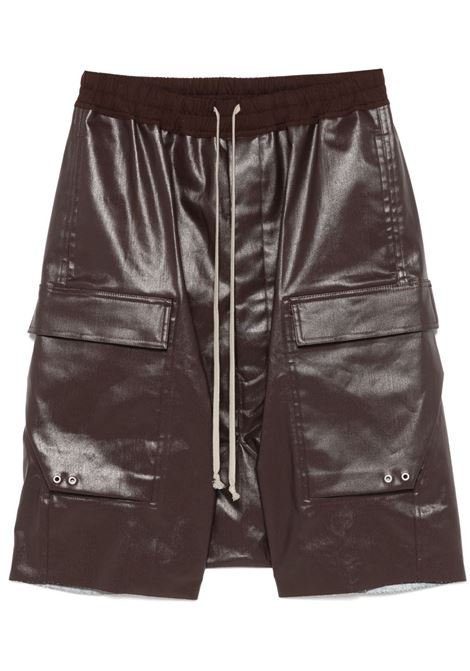 Oxblood red Porterville Creatch shorts Rick Owens - men